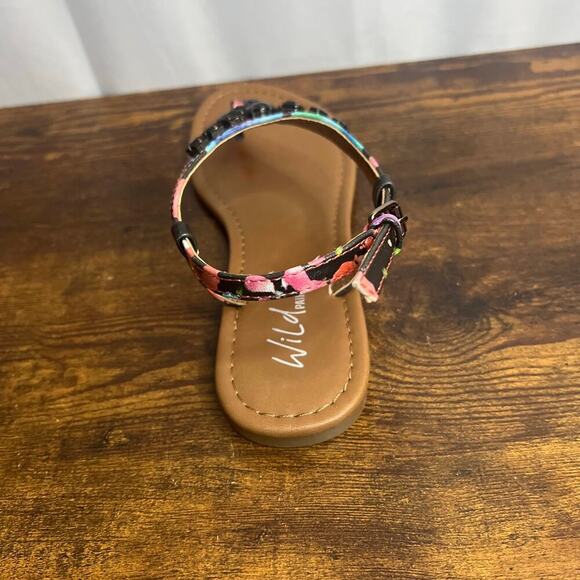 Wild Pair Sandals Frazier Black and Multi Color Style # BH2076027 - Picture 9 of 12